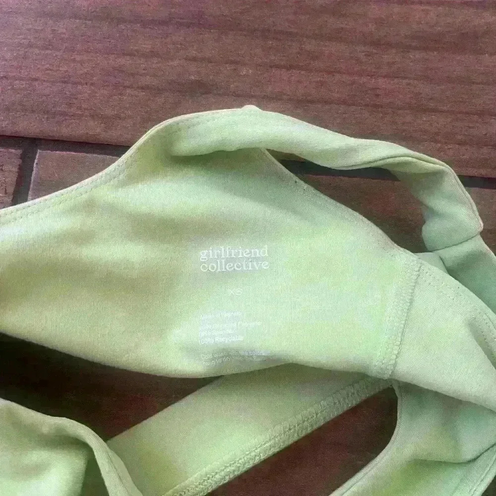 Girlfriend collective Ella bra lime xsmall - Picture 3 of 5